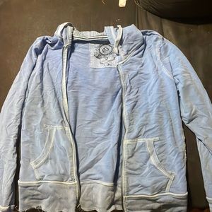 Blue women zip up jacket
